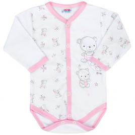 New Baby Bears Rózsaszín teljes hosszában patentos body