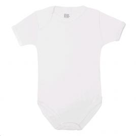  New Baby Fehér Luxus baba rövid ujjú body 