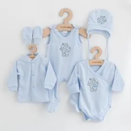 5 részes baba együttes újszülötteknek New Baby Classic kék