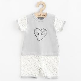 Baba pamut nyári kezeslábas New Baby Szívecske