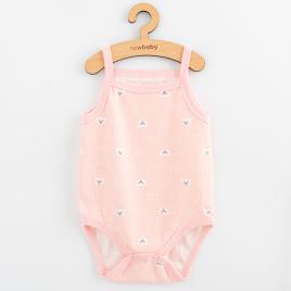 Ujjatlan baba body New Baby Classic II maci fehér lány