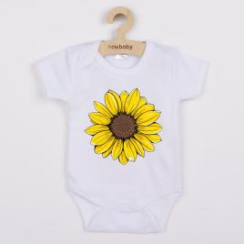 Baba body nyomtatással New Baby  Sunflower - rövid ujjú