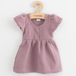 Baba muszlin ruha New Baby lavender