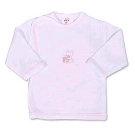  New Baby Rózsaszín csecsemő ingecske hímzett képpel