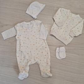 5 részes baba szett madárkás mintával