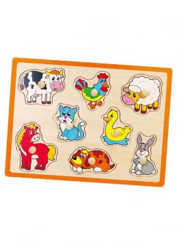 Gyermek fa puzzle Viga Farm