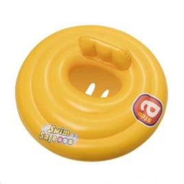 Háromgyűrűs baba úszóülés 69cm sárga