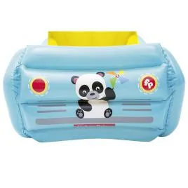 Gyermek felfújható autó Fisher-Price labdákkal 119x79x51 cm
