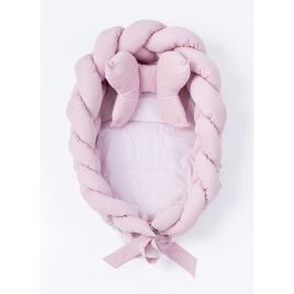 Fonott babafészek kisbabák számára Velvet  Belisima pink
