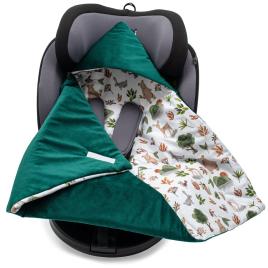 Bélet pólya autós hordozóba New Baby green