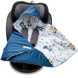 Bélet pólya autós hordozóba New Baby blue