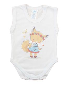 Ujjatlan baba body rókás mintával