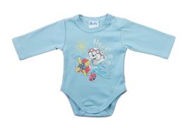 Hosszú ujjú baba body Repülős maci mintával