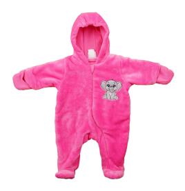 Kapucnis bélelt wellsoft baba overál Elefánt mintával