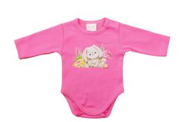 Hosszú ujjú baba body Állatos mintával