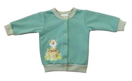 Belül bolyhos baba kocsikabát Állatos mintával