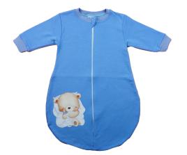 Belül bolyhos hosszú ujjú hálózsák 2,5 TOG Maci mintával