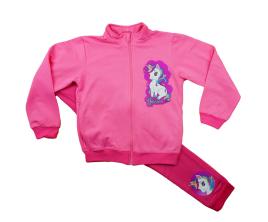 2 részes bolyhos  kislány szabadidő szett Unikornis mintával