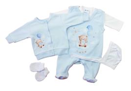 5 részes baba szett maci mintával