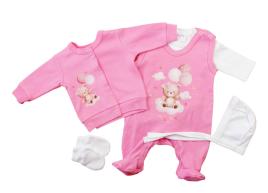 5 részes baba szett maci mintával