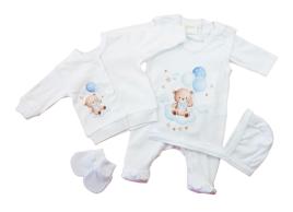 5 részes baba szett maci mintával