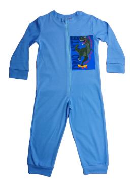 Overálos kisfiú pizsama Dinó mintával