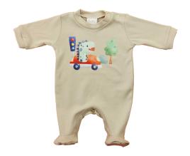 Vékony pamut rugdalózó Dinó mintával