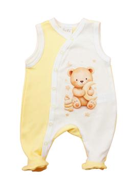 Ujjatlan pamut rugdalózó Maci mintával