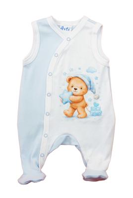 Ujjatlan pamut rugdalózó Maci mintával