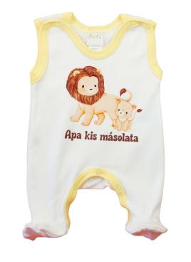 Apák napi ujjatlan pamut rugdalózó