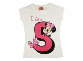 Disney Minnie szülinapos kislány póló 5 éves