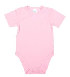 Egyszínű, rövid ujjú baba body