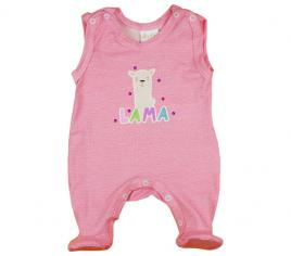 Láma mintás pöttyös kislány baba rugdalózó