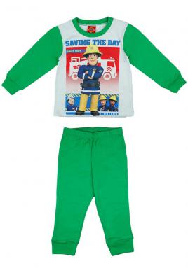2 részes kisfiú pizsama Sam a tűzoltó mintával