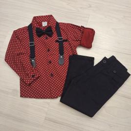 Kisfiú elegáns alkalmi szett Bordó inggel