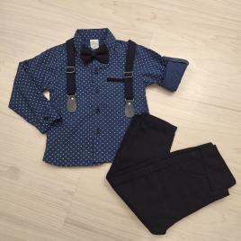 Kisfiú elegáns alkalmi szett Kék inggel
