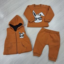 Minice 3 részes kisfiú szett Hip Hop nyuszi