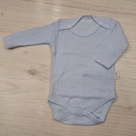 Nayinom Bordázott, hosszú ujjú baba body kék