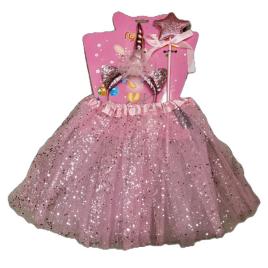 Unicornis jelmez szett rózsaszín