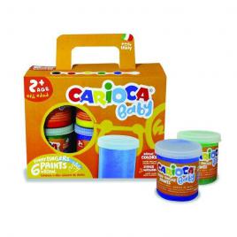 Carioca Baby 6 db-os Lemosható ujjfesték szett